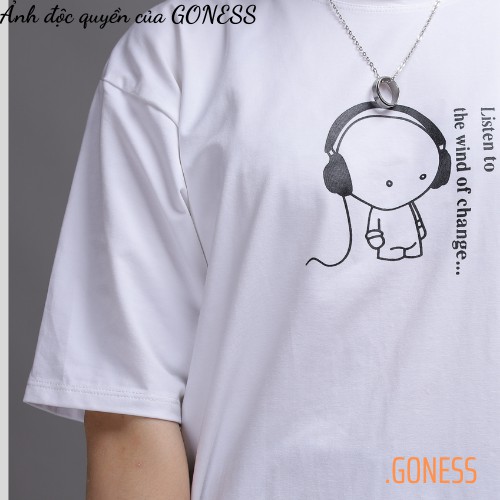 [Mã WASTUP24 giảm 10K đơn 50K] Áo thun Unisex Goness Basic Tee phông trơn nam nữ tay lỡ oversize form rộng 4 màu AP004