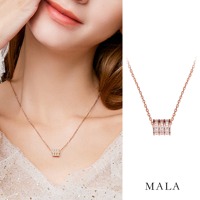 Vòng Cổ MAYEBE LAVEND Thép Titan Đính Đá Phong Cách Hàn Quốc Xinh Xắn Dành Cho Nữ