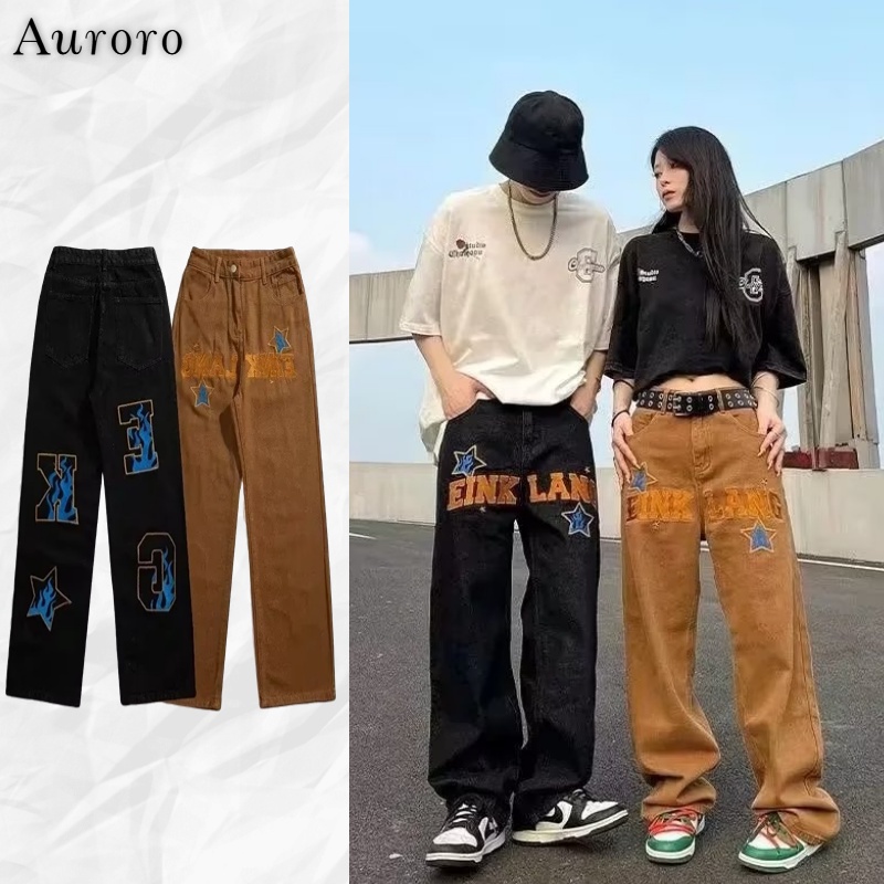 quần jean ống rộng đồ đôi thời trang quần jean nam cao cấp phong cách Hàn Quốcquần jean nữ chất đũi cao cấp quần baggy jean trẻ tuổi retro quần jean nam ống đứng