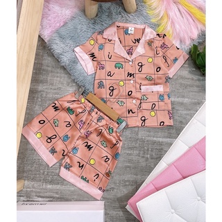 bộ pijama lụa satin 22-33kg