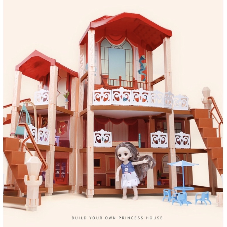 Ngôi nhà búp bê Starry House 2022-4 ( kèm theo bộ 1 búp bê )