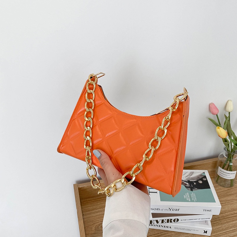 Túi đeo dưới cánh tay Da Pu Màu Kẹo Tương Phản Thời Trang Cho Nữ