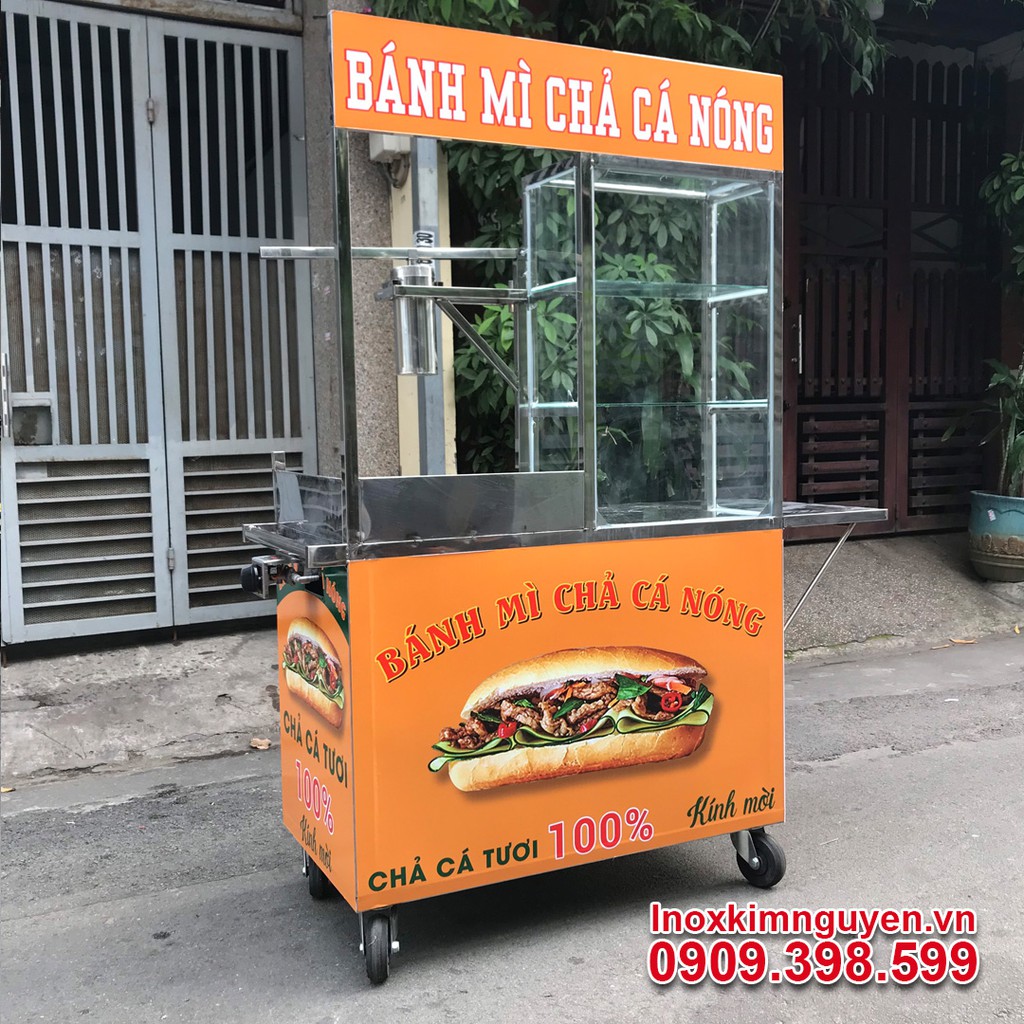 Xe bánh mì chả cá 1M