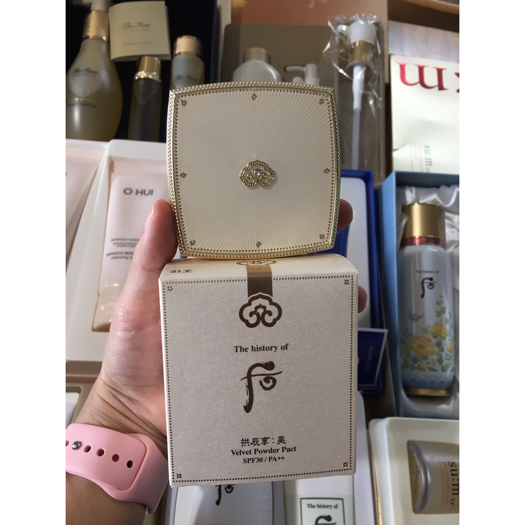 [Chính hãng- Mẫu mới] PHẤN PHỦ WHOO TRẮNG Velvet Powder Pact SPF30/PA+++ siêu mịn 12g | BigBuy360 - bigbuy360.vn