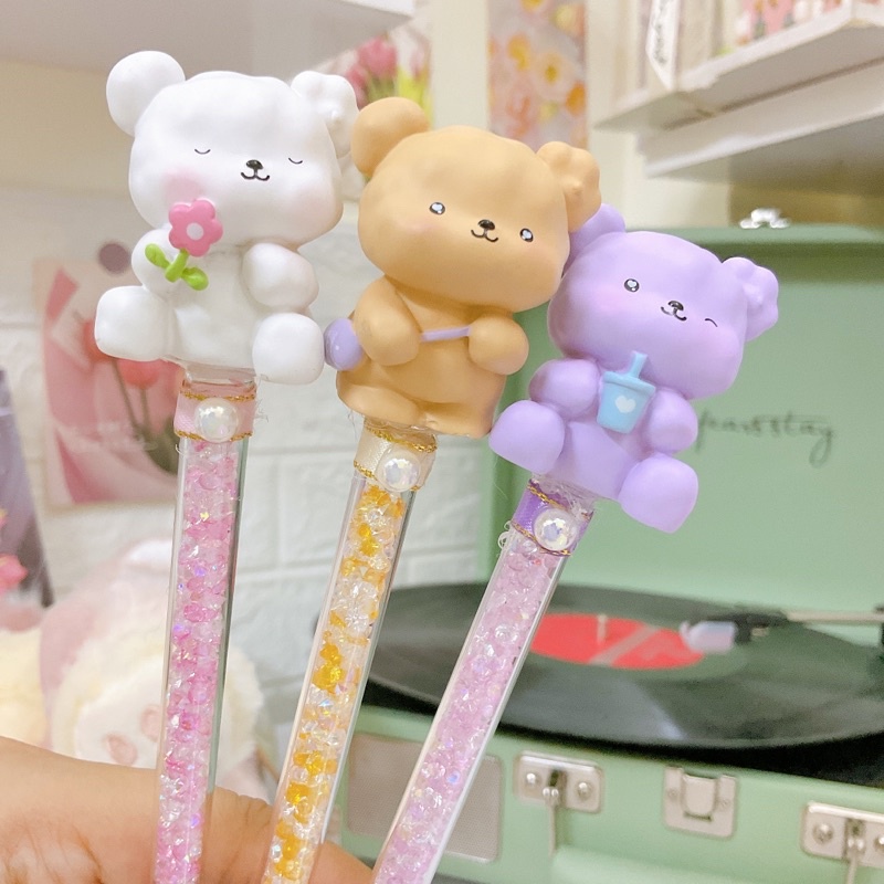 Bút rọc giấy , bút unboxing cute gấu thỏ hồng, gấu dâu cưng