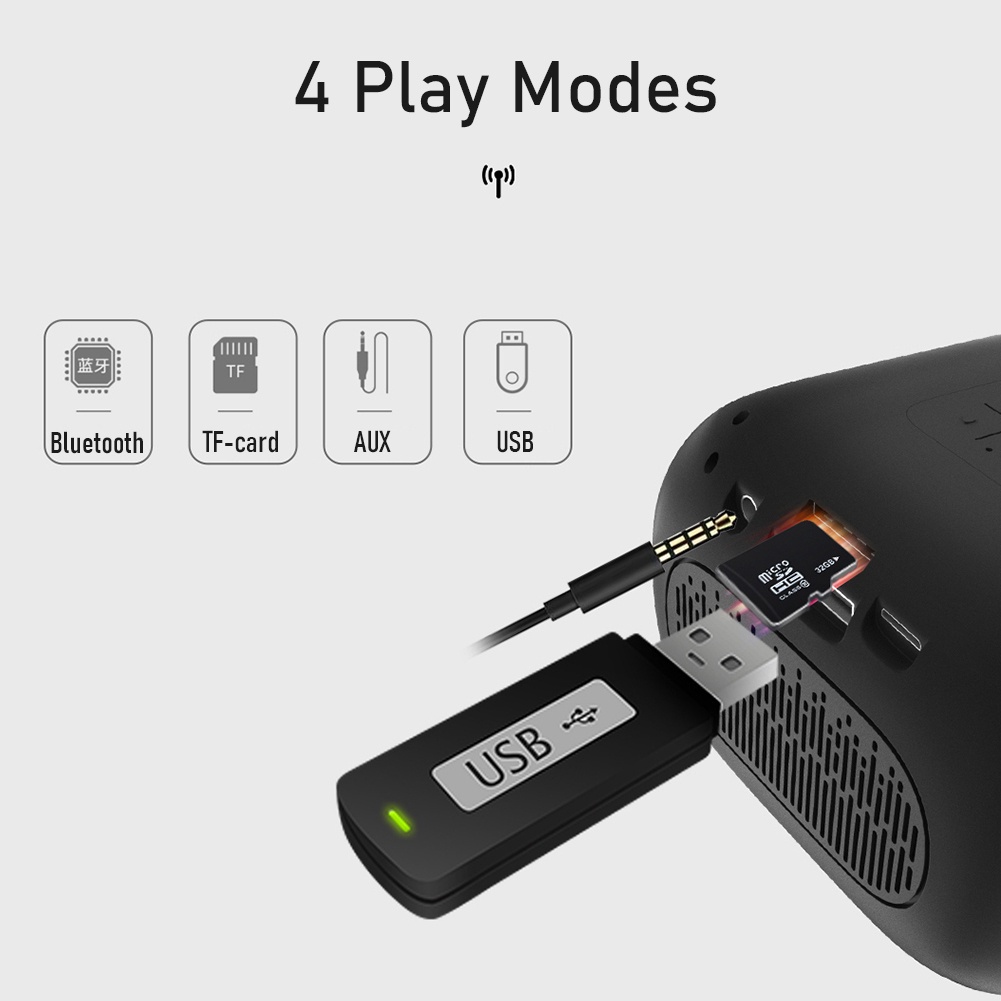 Loa Bluetooth HP S01 Âm Thanh Hifi Sống Động Chất Lượng Cao Cho Laptop Máy Tính Để Bàn / TV / Điện Thoại