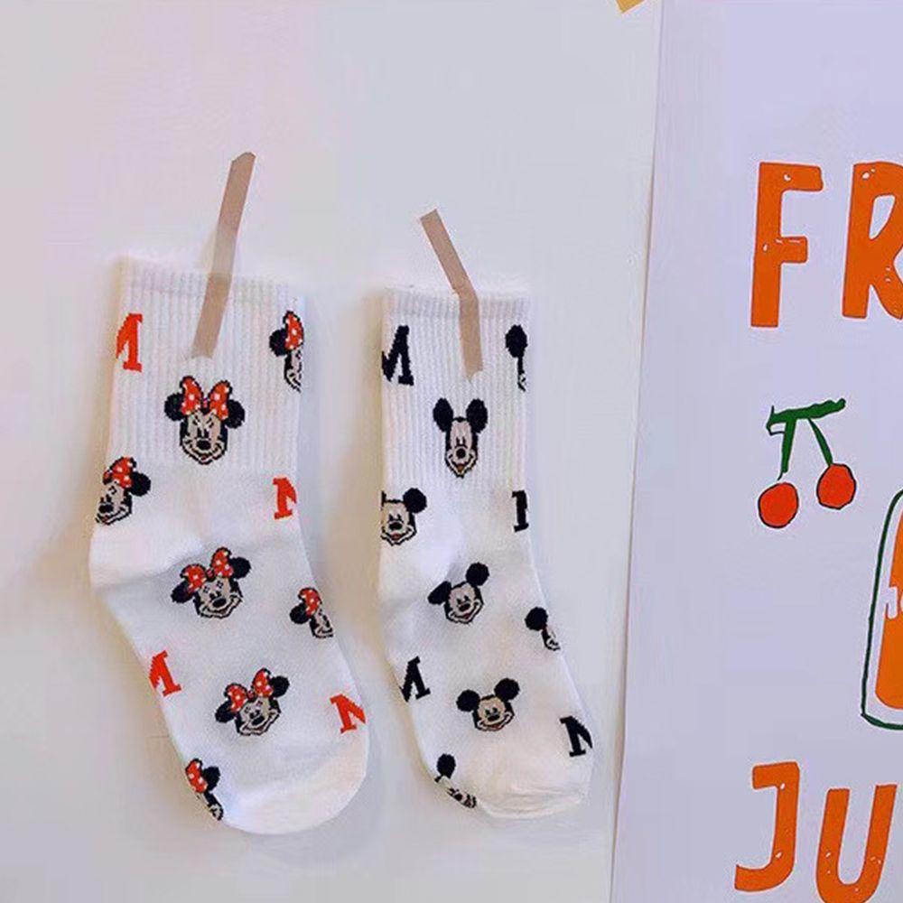 Tất In Hình Mickey Minnie Thân Thiện Với Da Cho Nữ TAYLOR1