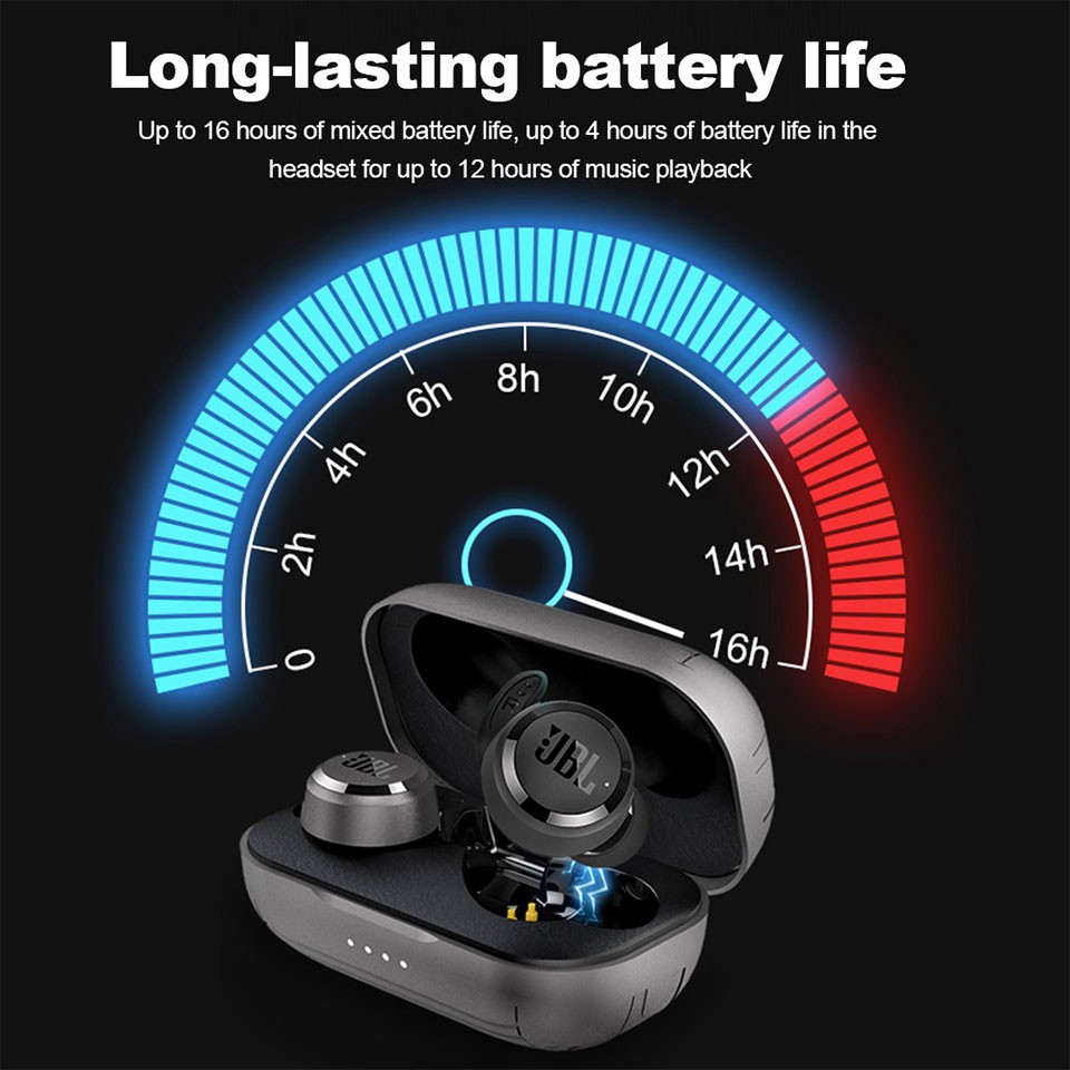 T280 TWS Wireless Bluetooth Earphone Sports Earbuds Bass Headphones Waterproof Headset Boombox Charging Case