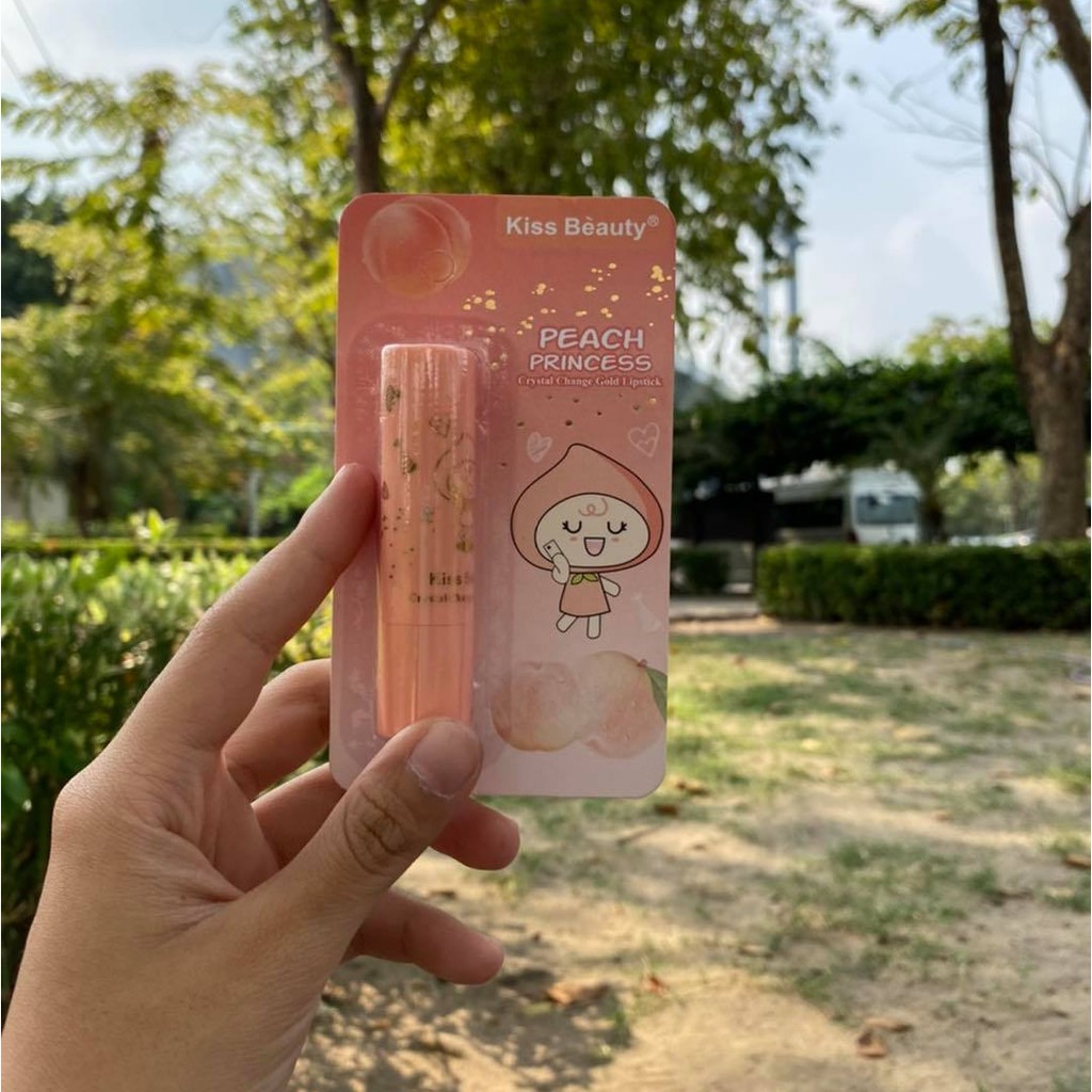 Son Dưỡng Môi Màu Đào Peach Kiss Beauty - Giúp đôi môi căng mọng Ms:2984-03 | WebRaoVat - webraovat.net.vn