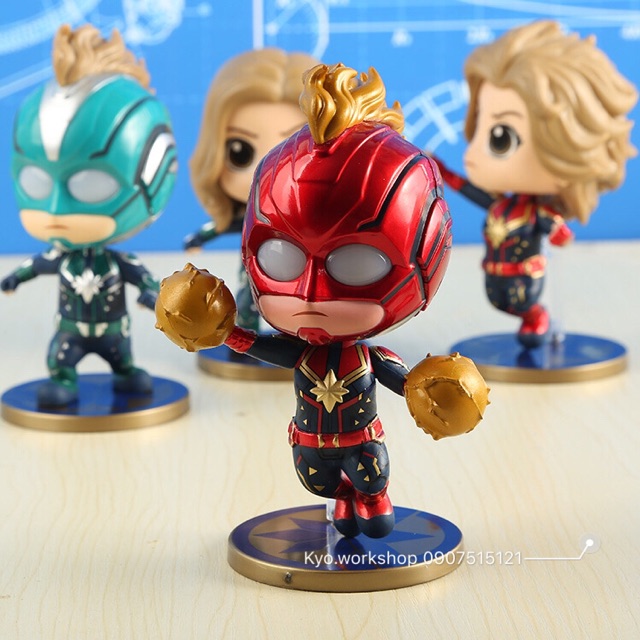 [Có đèn] Mô hình Cosbaby Captain Marvel vui nhộn