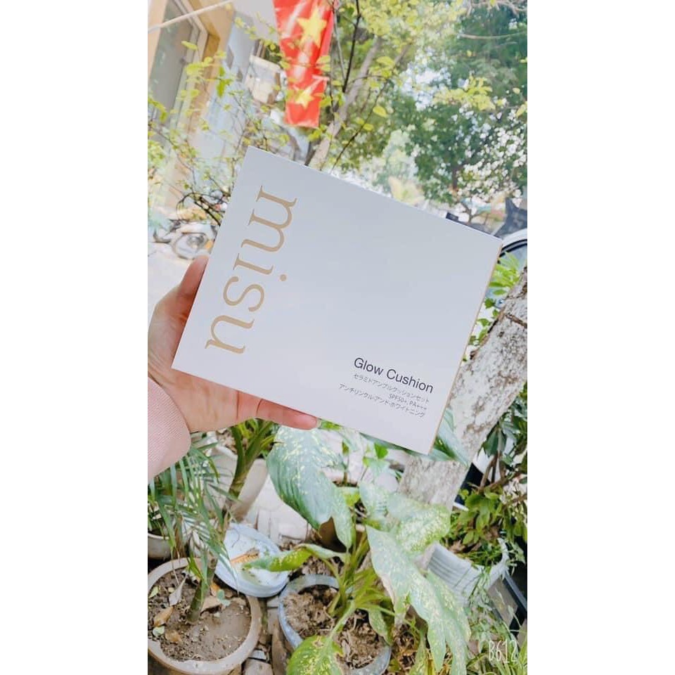 Phấn Nước MISU GLOW CUSHION màu 21 SPF 50 PA+++ tặng kèm 1 lõi | BigBuy360 - bigbuy360.vn