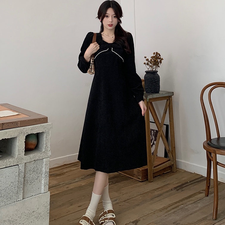 Đầm midi Perty thiết kế ngọt ngào thời trang mùa thu Hàn Quốc cho nữ