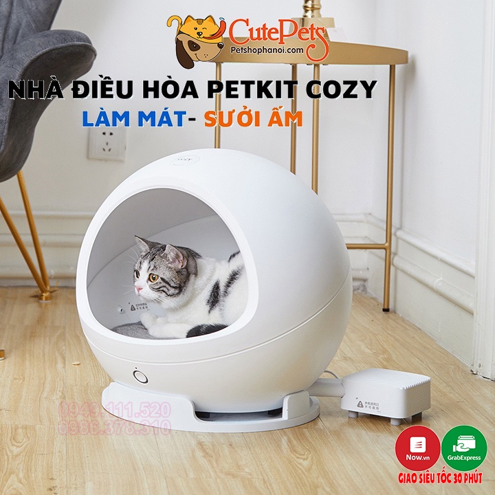 Nhà điều hòa thông minh PETKIT COZY cho chó mèo chính Hãng BH 12 tháng - CutePets