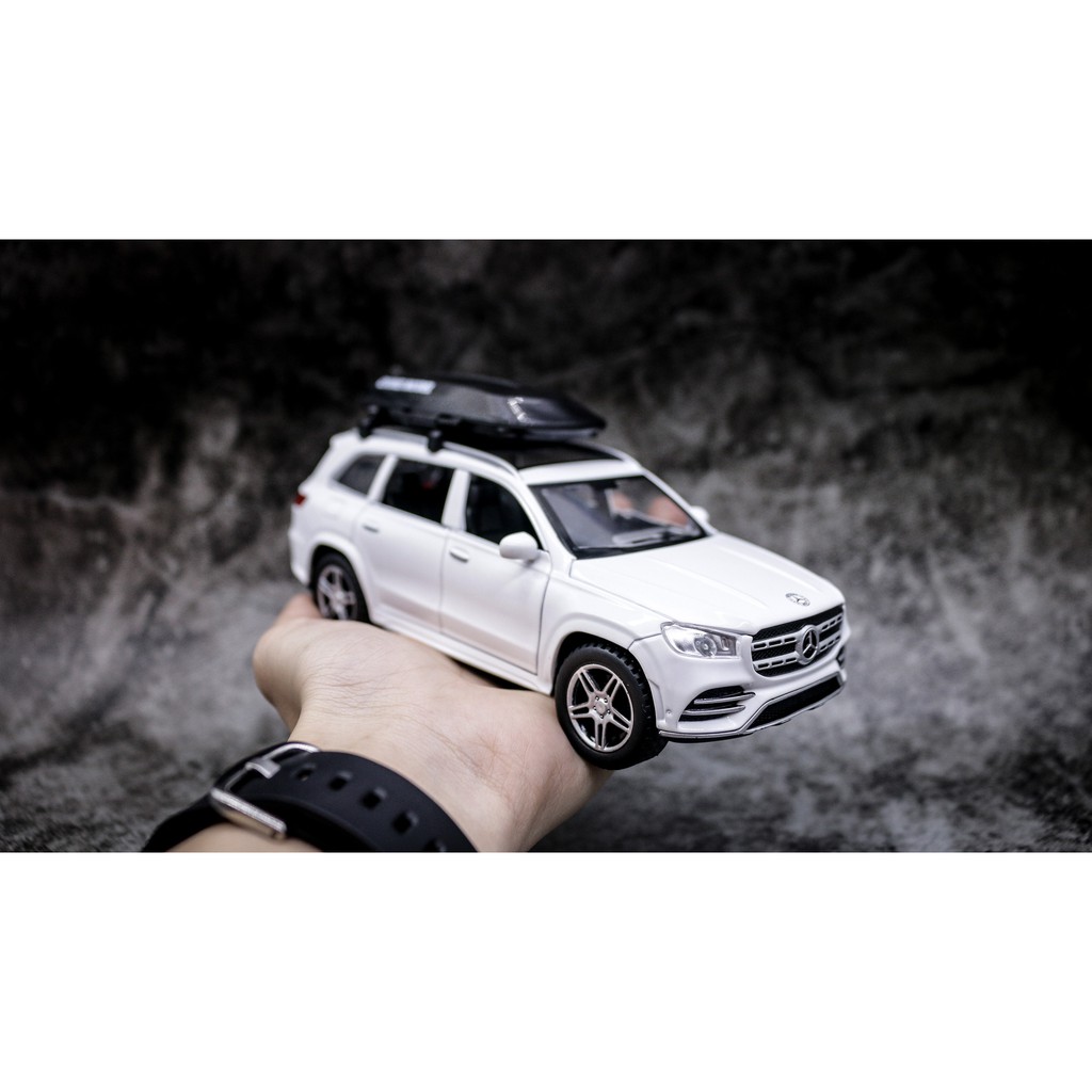 MÔ HÌNH XE MERCEDES GLS-580 CÓ MUI WHITE 1:32 ALLOY 7440