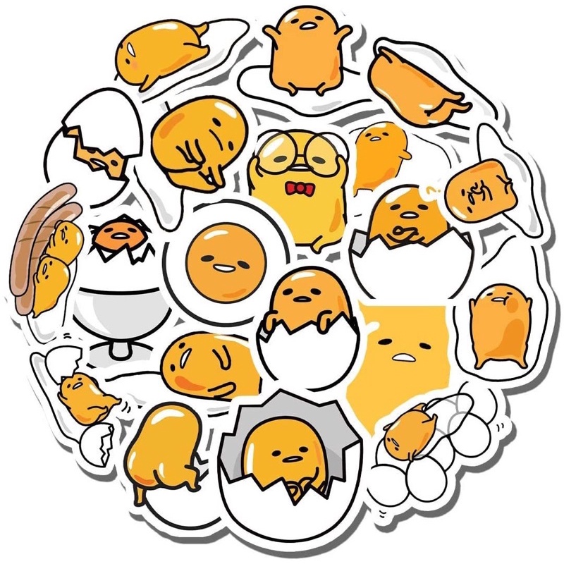 Bạn đang tìm kiếm những sticker đẹp và phù hợp để sử dụng trong cuộc trò chuyện của mình? Hãy xem hình ảnh về sticker trứng lười Gudetama đáng yêu và dễ thương này. Sticker này sẽ chắc chắn là biểu tượng của những cuộc trò chuyện thú vị và đầy màu sắc.