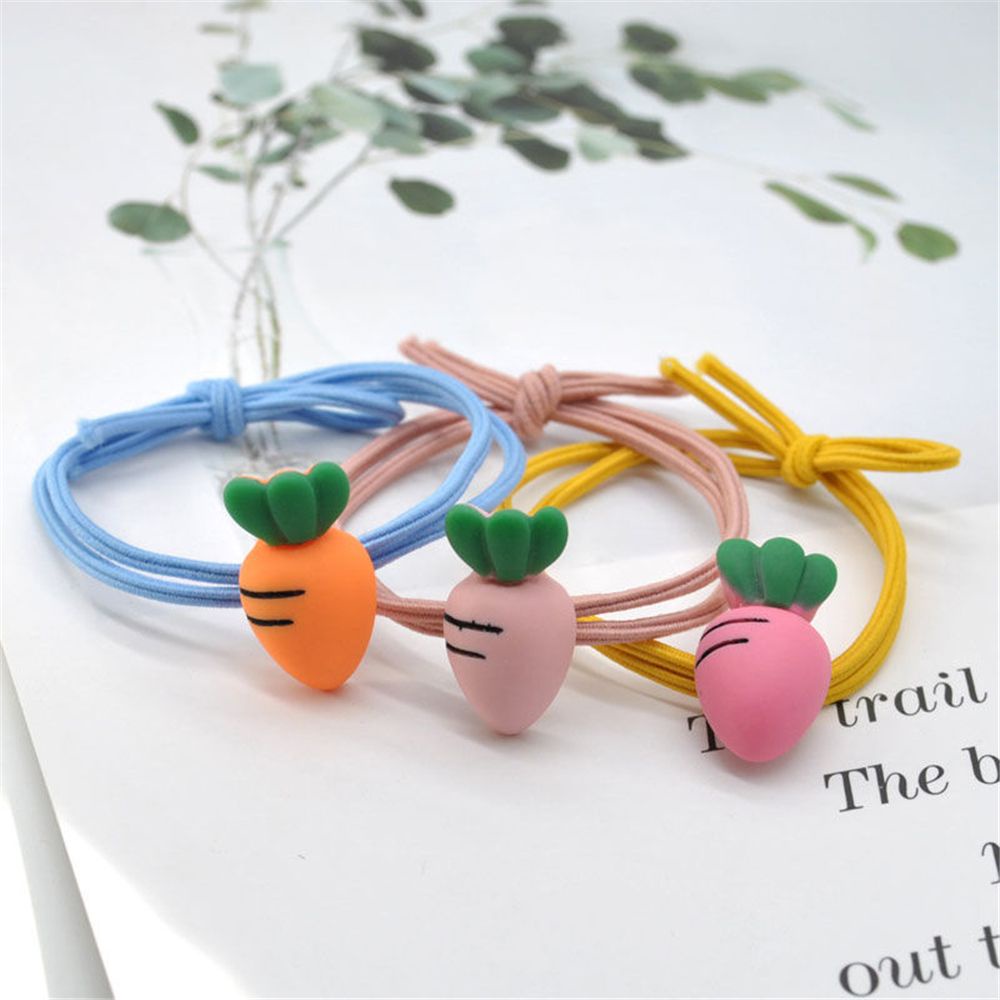 Dây Buộc Tóc Cao Su Co Giãn Nhiều Màu Sắc Phong Cách Hàn Quốc Cho Nữ