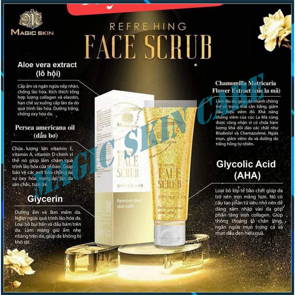 [ HÀNG CHÍNH HÃNG ] Tẩy tế bào chết dịu nhẹ (Face) Refreshing Face Scrub CHÍNH HÃNG Magic Skin | BigBuy360 - bigbuy360.vn