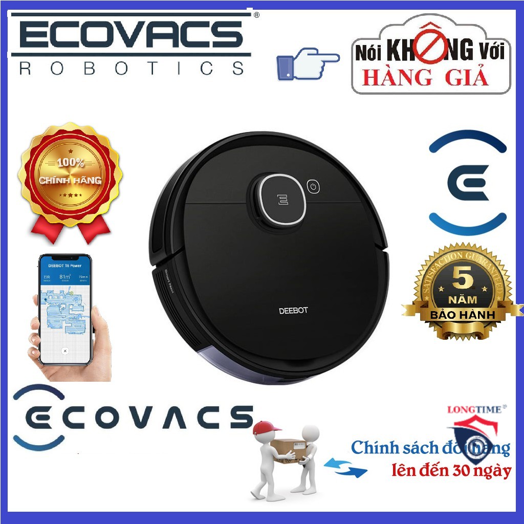 Robot hút bụi lau nhà Ecovacs Deebot DX96 (T5 HERO)