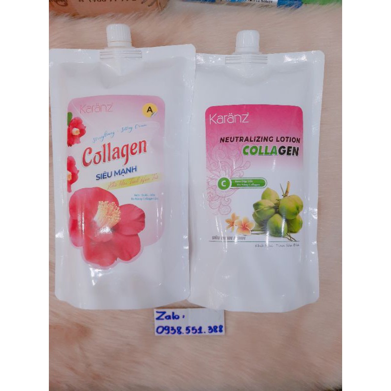 Kem duỗi_ uốn đa năng collagen KARANZ 1000mlx 2 túi