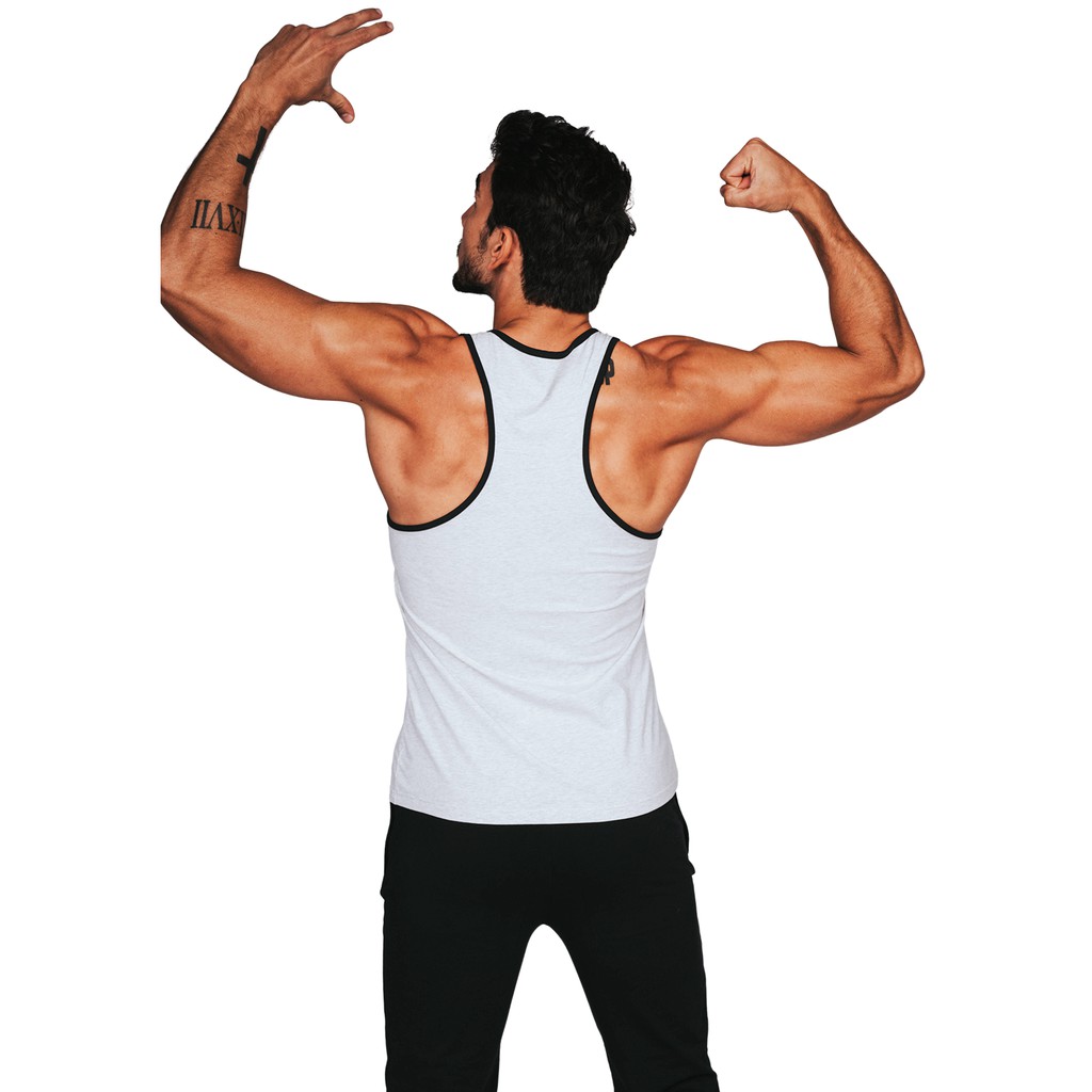 ÁO TANK TOP CHỮ ELOHIM - XÁM NHẠT