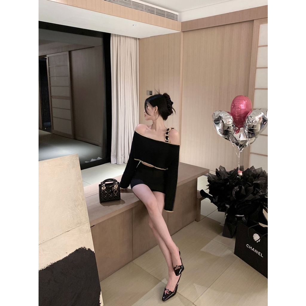 Áo Sweater Tay Dài Dáng Rộng Cao Cấp Phong Cách Mùa Thu Cho Nữ