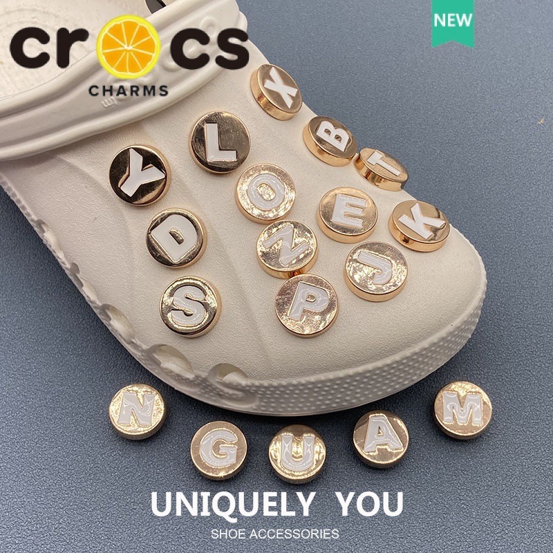 Crocs Phụ Kiện Trang Trí Giày crocs Bằng Kim Loại Chất Lượng Cao