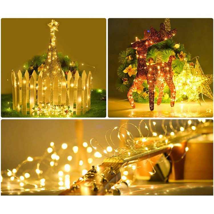 Dây đèn led trang trí REE Bedding fairy light đom đóm 4 màu thả trần phòng ngủ dùng pin AA DL19