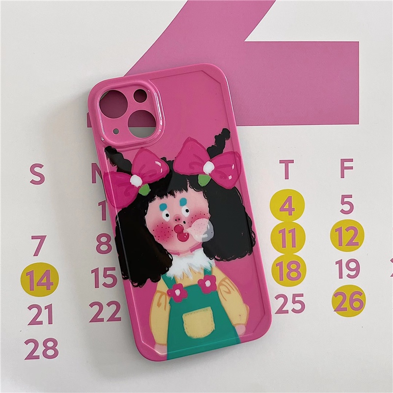 Ốp Điện Thoại Mềm Hình Cô Gái Cho IPhone13promax iPhone13Pro IPhone12ProMax I12 Iphone11PROMAX IX/XS MAX XR I7/8plus I13