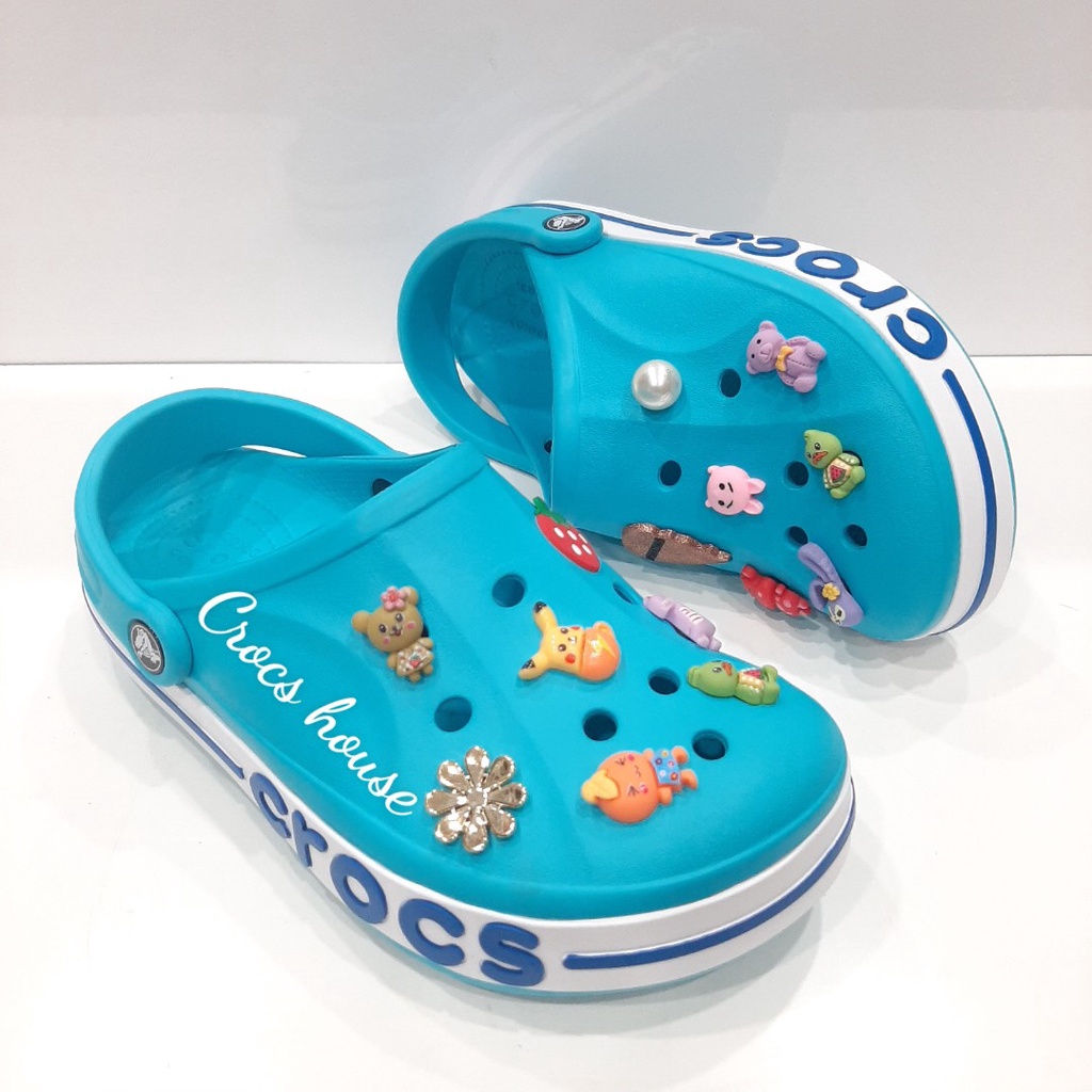 (Chính hãng) dép crocs baya cao cấp tặng kèm jibbitz gắn dép, crocs nam nữ gắn stickers (bảng màu 2)  - Crocs house