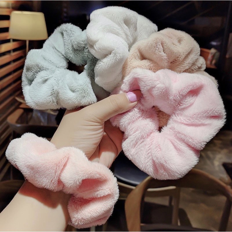 Cột tóc scrunchies bông dễ thương 9 màu sắc