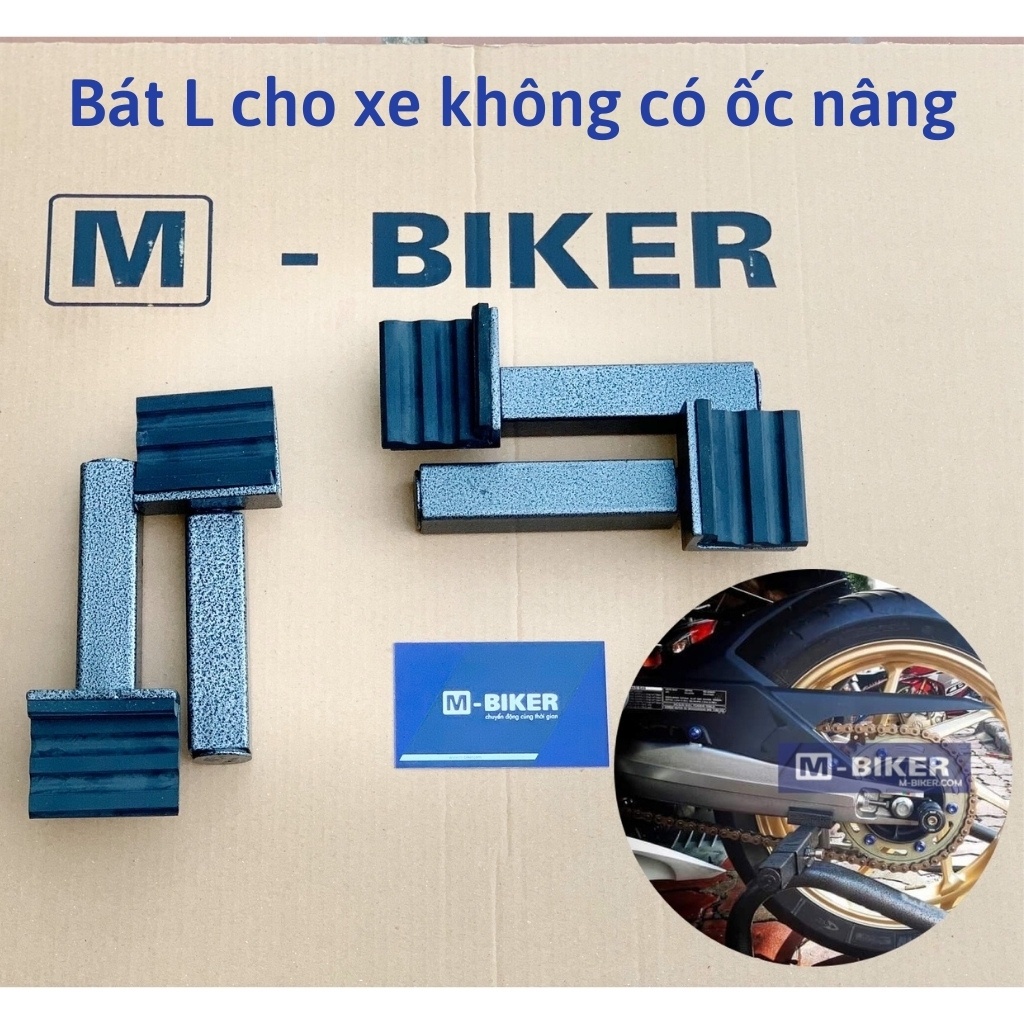 Ben nâng xe moto, pad nâng các loại U, L, pad ben nâng xe máy bánh trước Mbiker Hàng Chính Hãng