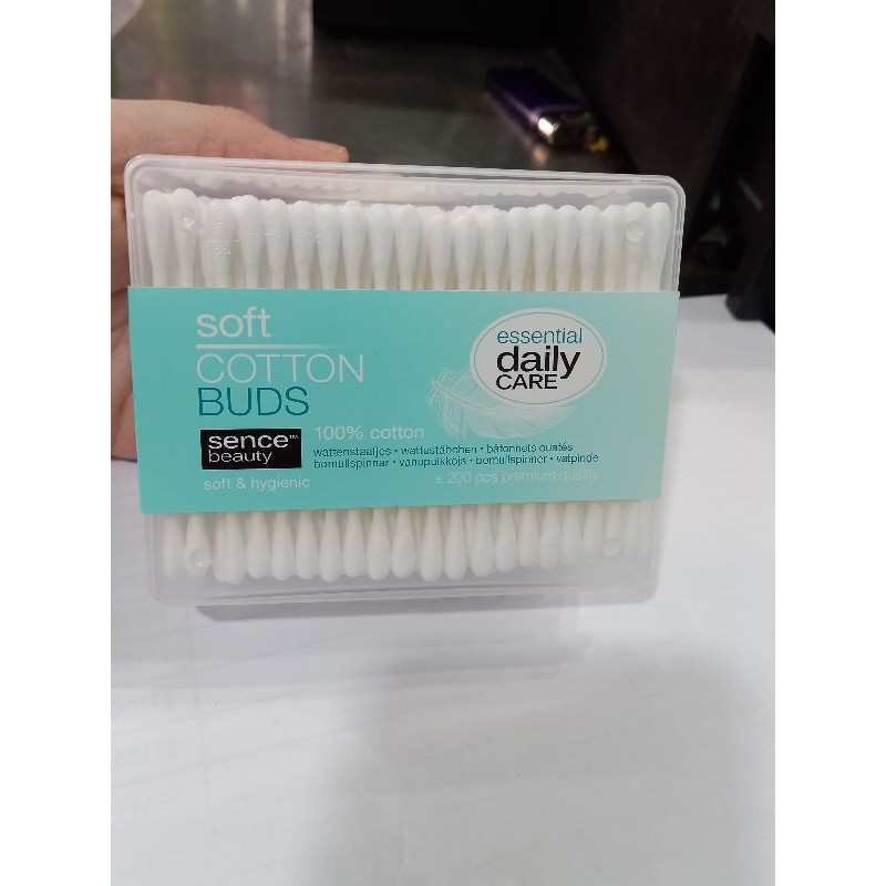 Bông Tăm 100% cotton Sencebeauty Hộp 200 que _417632