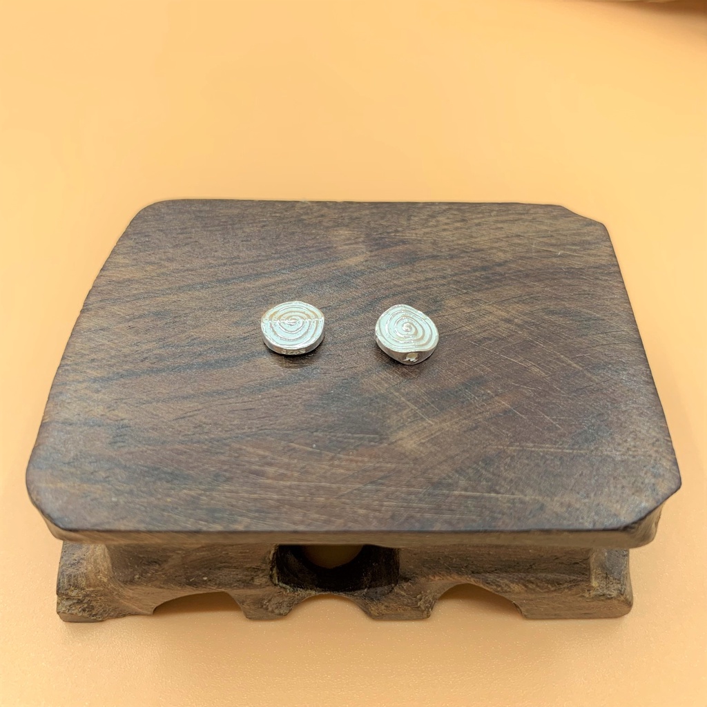 Charm nối bánh xe xoáy ốc - Charm Bạc 925 - Mã CB027