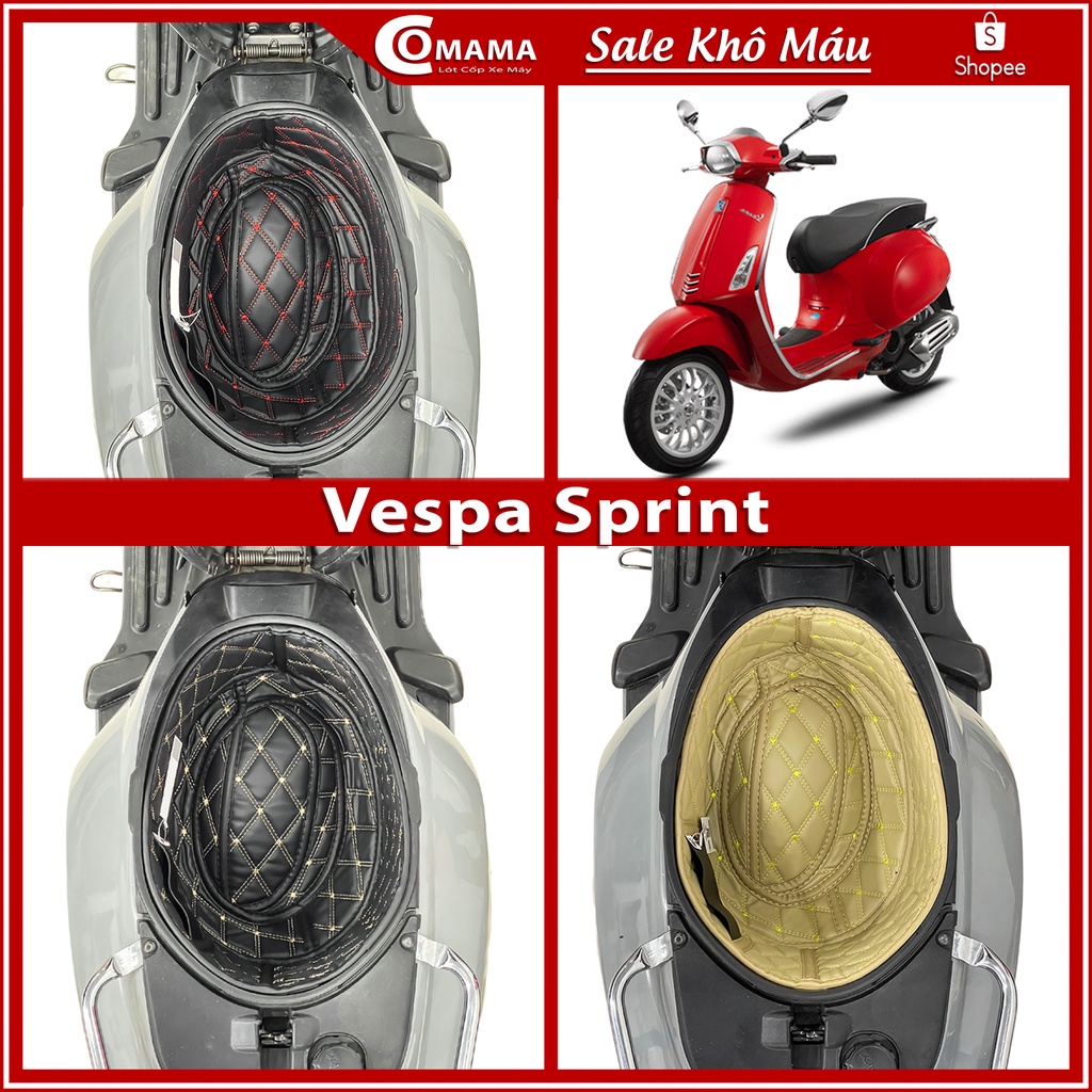 Lót Cốp Xe Máy Cách Nhiệt Và Chống Thấm Xe VESPA SPRINT 2015-2022 - Bảo Hành 5 Năm