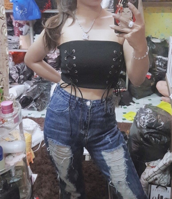 Áo Ống Croptop Đan Dây Eo - Kèm Ảnh Thật - AD07 | BigBuy360 - bigbuy360.vn