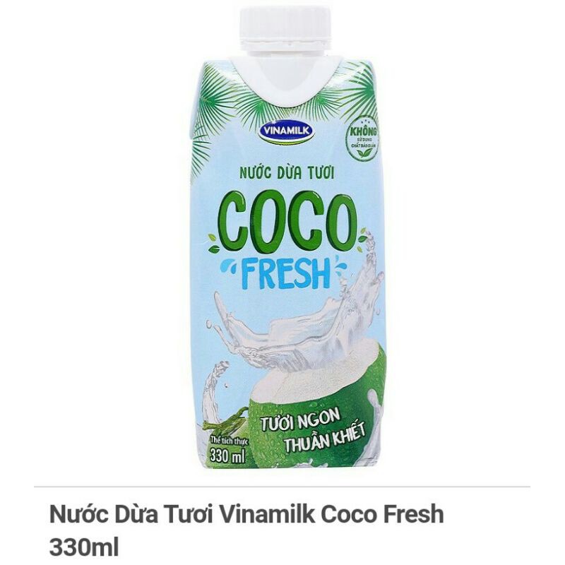 Nước dừa tươi Coco Vinamilk Fresh 330ml