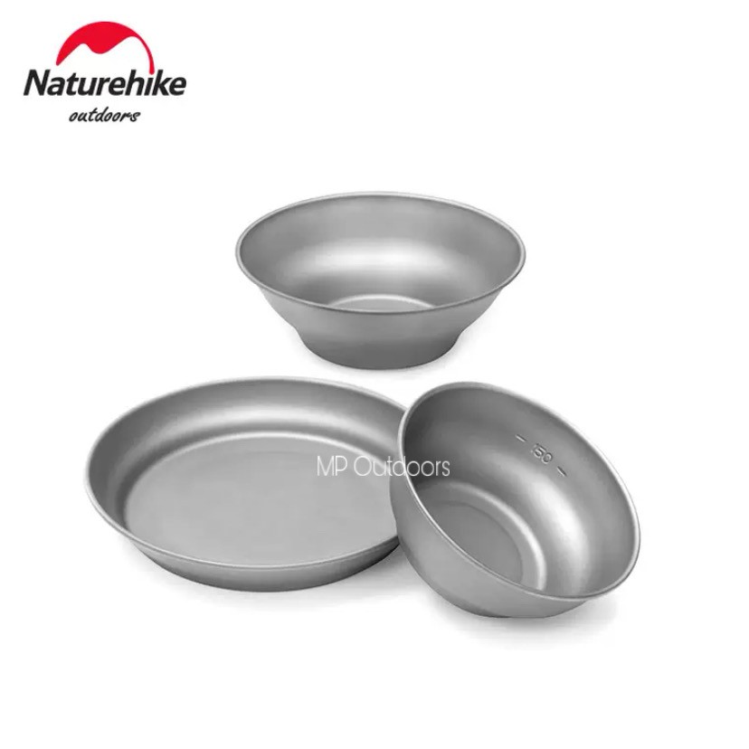 CHÉN BÁT TÔ ĐĨA TITANIUM NH21CJ001 NATUREHIKE DÃ NGOẠI CẮM TRẠI CAMPING GLAMPING OUTDOOR  CÂU CÁ NẤU ĂN