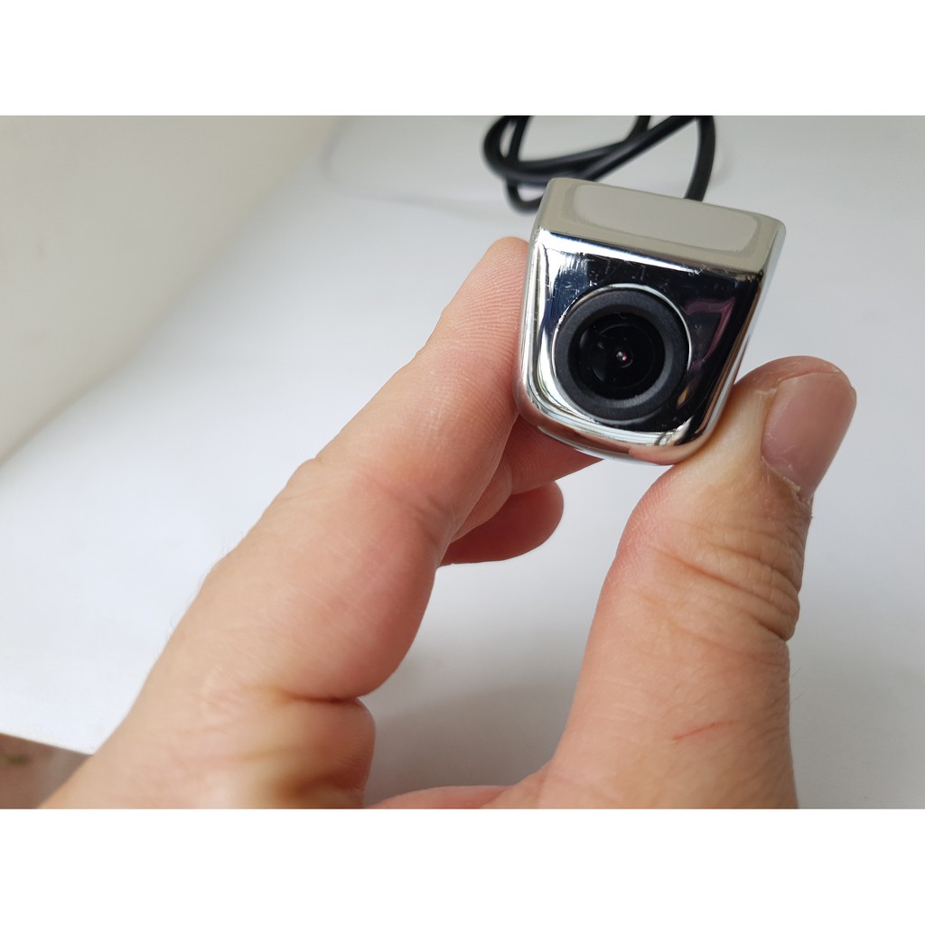 Camera lùi, vỏ hợp kim mạ crom, không led, jack AV, dùng cho màn hình DVD, LCD, Android