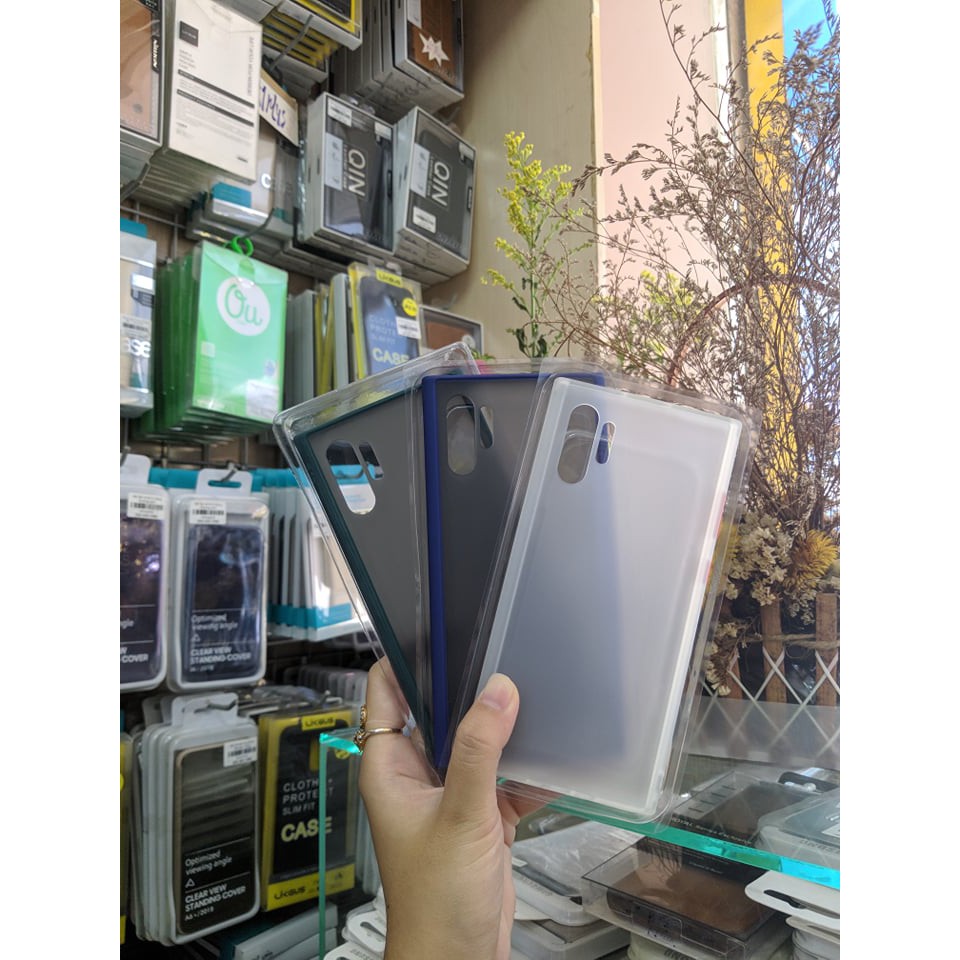Ốp Lưng Samsung Galaxy Note 10 Plus Viền Màu Lưng Mờ Hiệu Likgus
