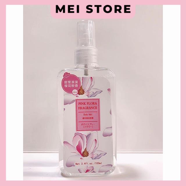 Xịt Thơm Body Mist FRAGRANCE 4 Mùi Mẫu Mới Chai Dẹp Loại 100ml