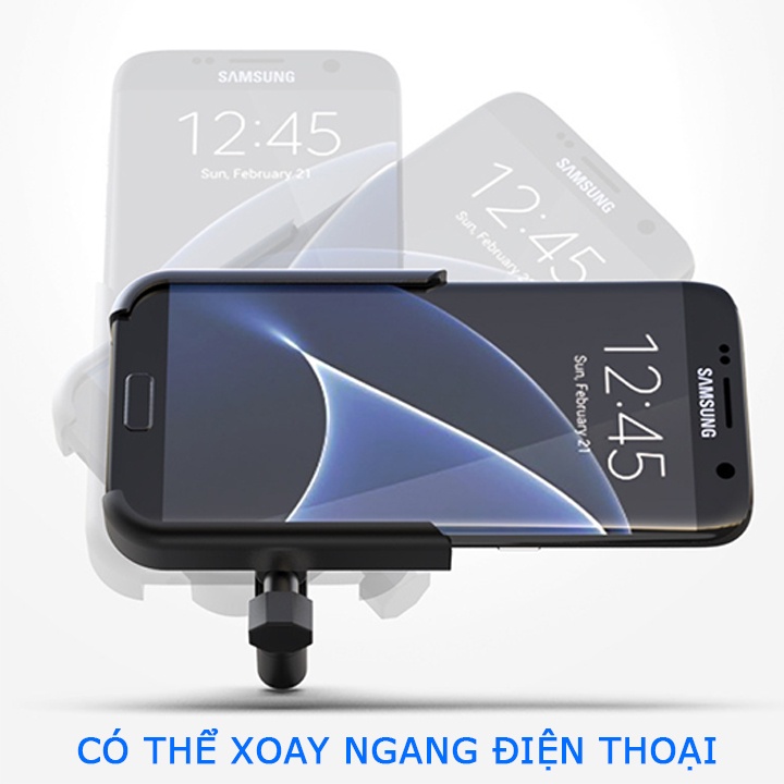 Giá đỡ kẹp điện thoại gắn ghi đông tay lái xe đạp xoay 360