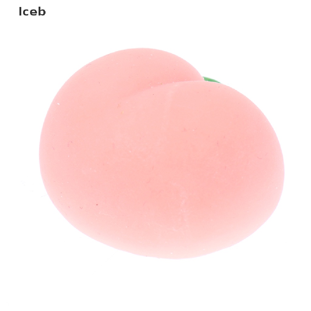 Bộ 2 Đồ Chơi Bóp Nén Bằng Silicon Mềm Hình Mông Quả Đào Dễ Thương