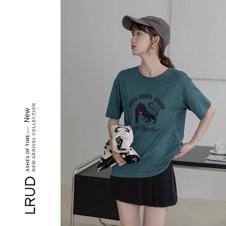 Áo thun form rộng in họa tiết chất cotton thoáng mát Xonxen shop free size mã 502128