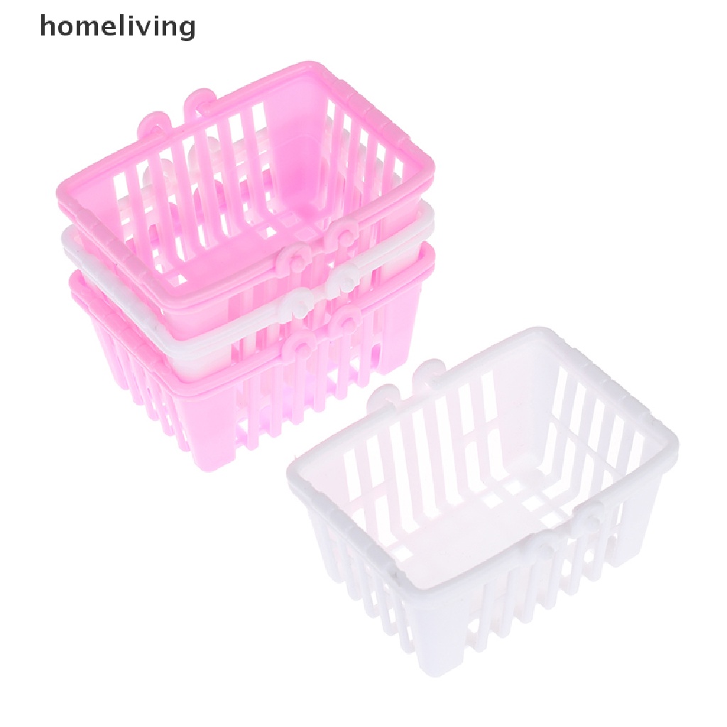 Set 2 Giỏ Mua Sắm Mini Đồ Chơi Dành Cho Nhà Búp Bê