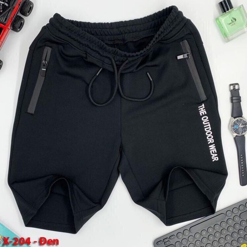 Quần đùi nam chất vải thun Poly cao cấp dày dặn co dãn tốt thoải mái vận động chơi thể thao