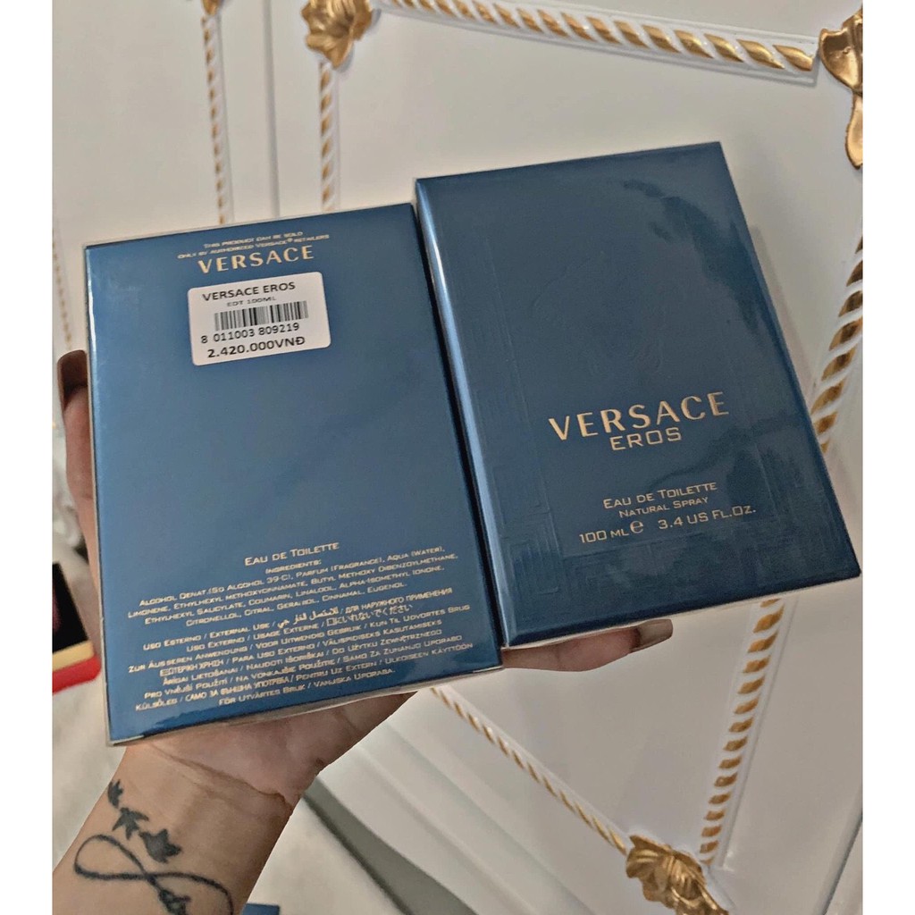 [Mã 159FMCGSALE giảm 8% đơn 500K] Nước Hoa Versace Eros For Men 100ml XT960