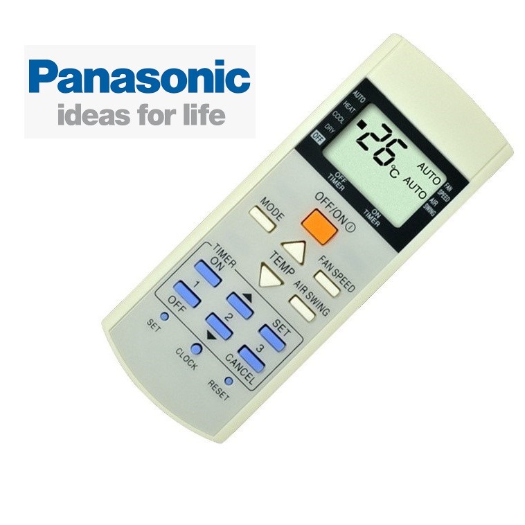 ĐIỀU KHIỂN MÁY LẠNH PANASONIC 1 NÚT CAM CHÍNH GIỮA - TẶNG KÈM PIN - REMOTE  ĐIỀU KHIỂN ĐIỀU HÒA PANASONIC 1 NÚT CAM