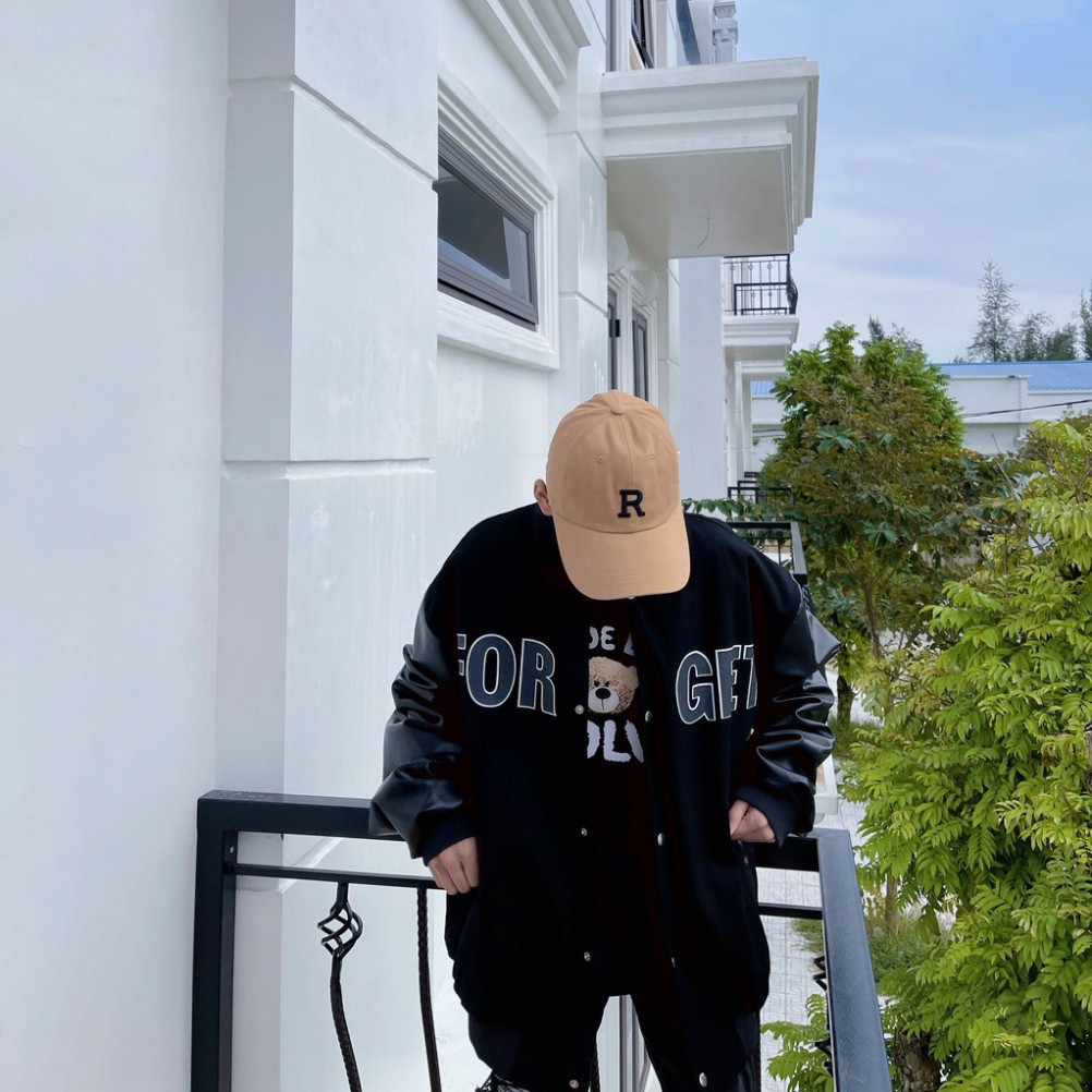 Áo Bomber Nỉ Tay Da Cao Cấp FORGET Hàng Quảng Châu Cao Cấp | BigBuy360 - bigbuy360.vn