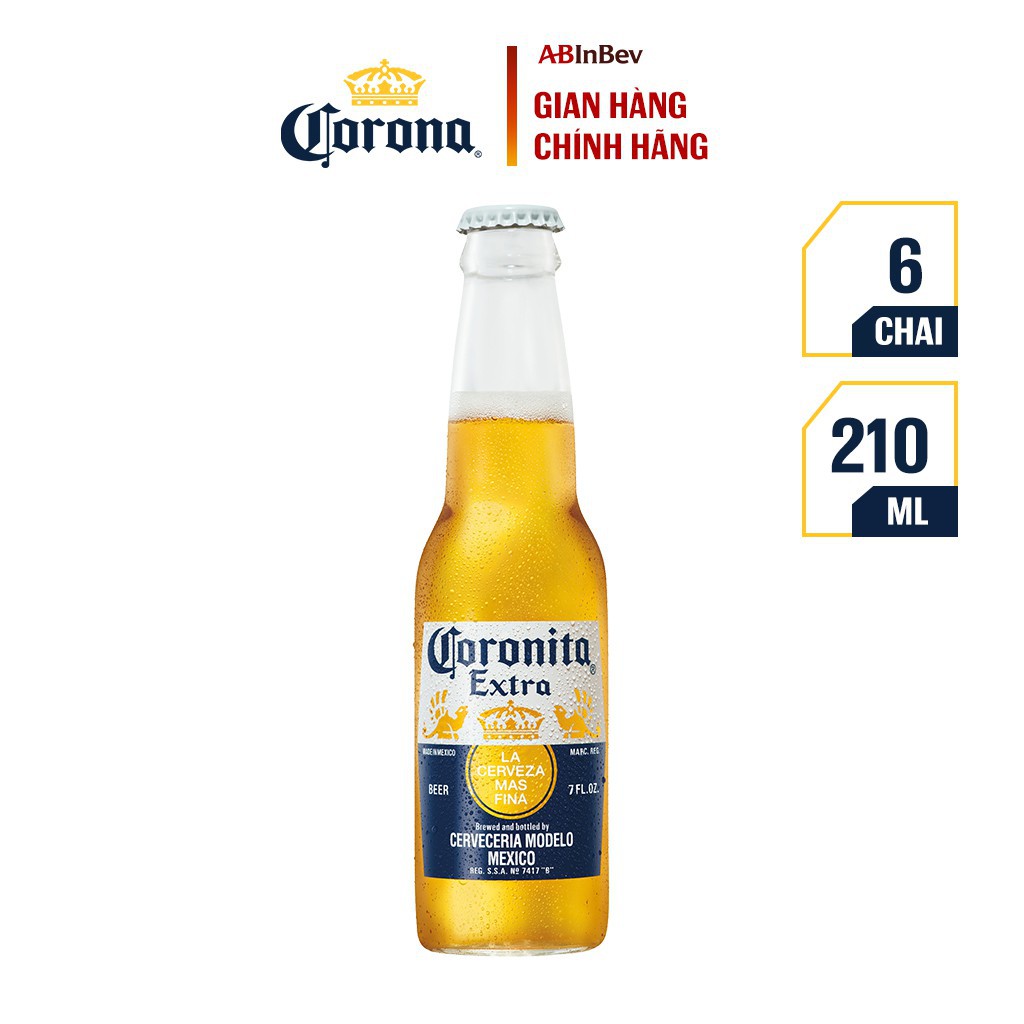 Bia Coronita Extra nhập khẩu lốc 6 chai (210ml/ chai)