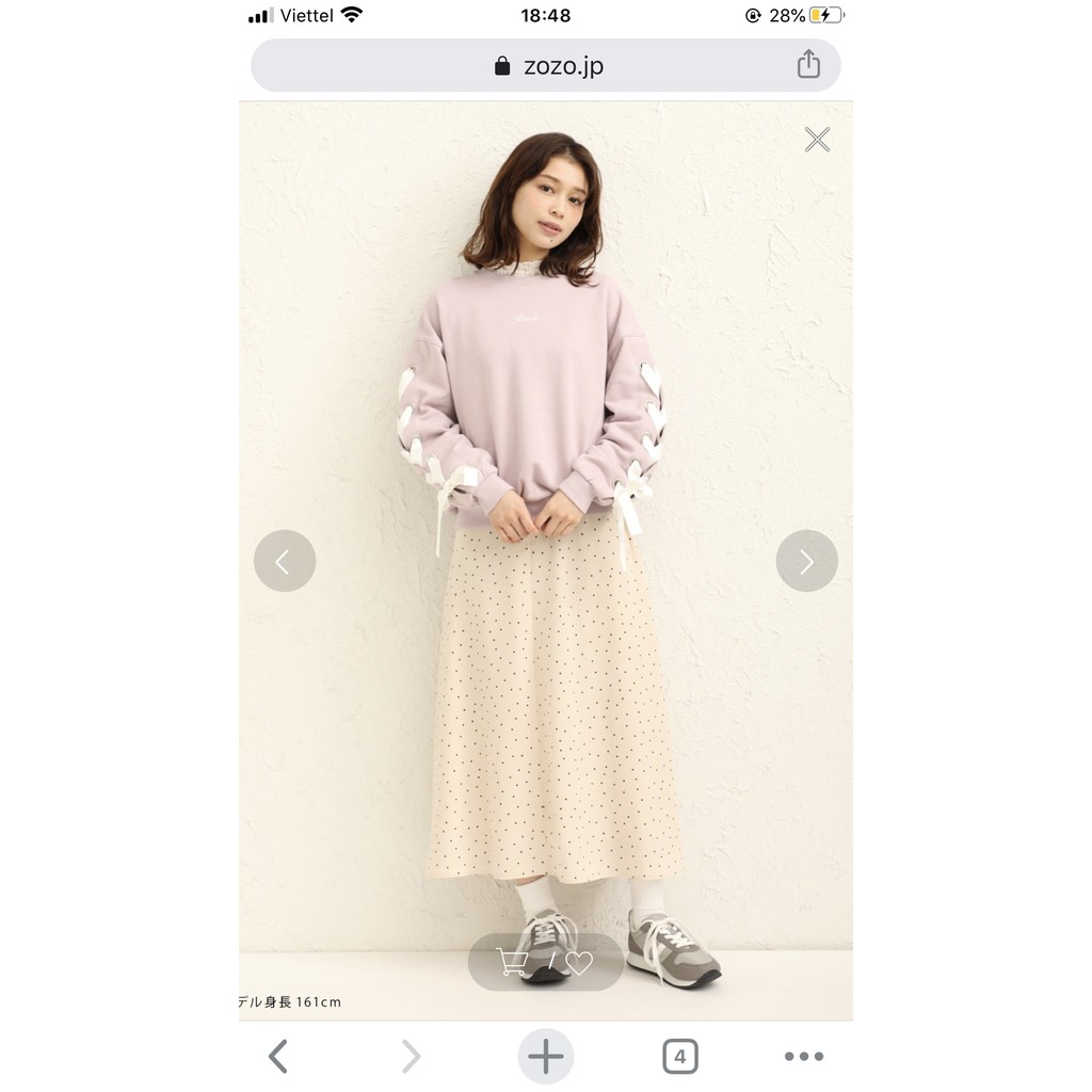 ÁO NỈ NỮ ❤️FREESHIP❤️ Áo nỉ nữ tay buộc nơ, hàng xuất Nhật xịn hãng COLZA | BigBuy360 - bigbuy360.vn